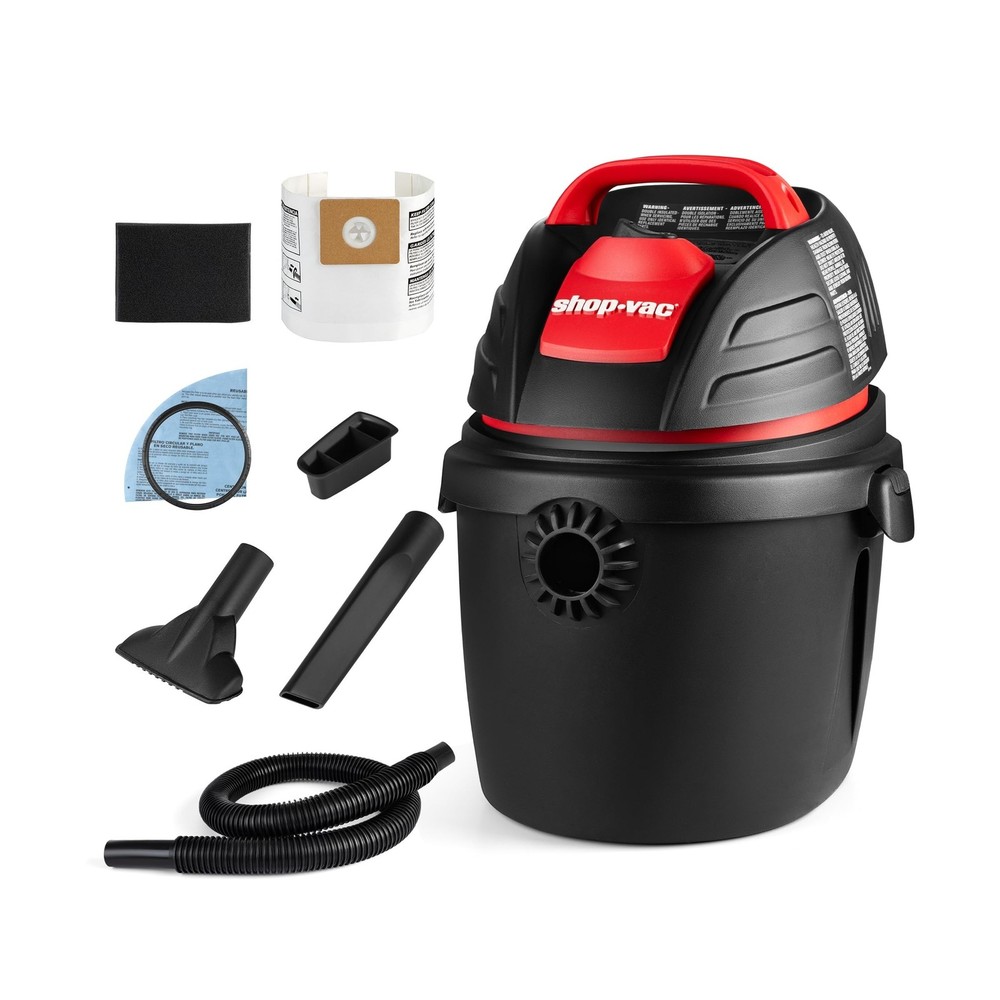 Shop-Vac 9303511 2.5 Gallon Wet Dry Vacuum, 2.5 Peak HP, 1.25 Inch Diameter x...