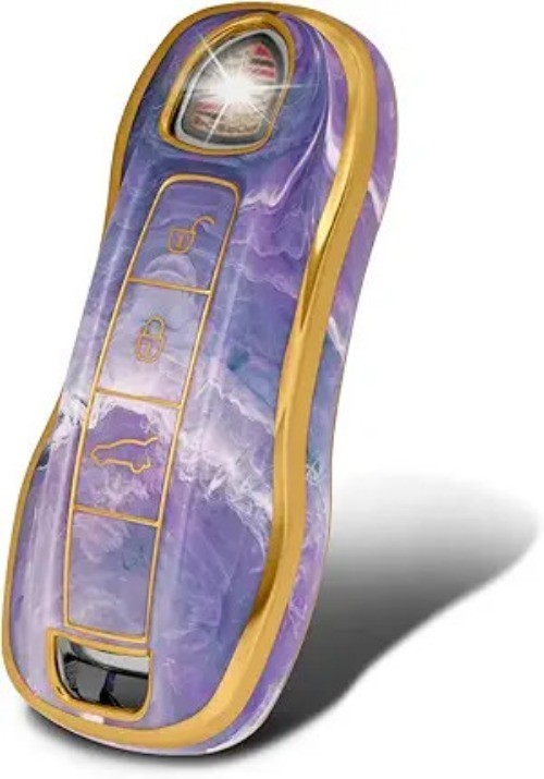 Key Fob Cover, Premium Soft TPU Key ob Cover Case Compatible with 911 Cayenne P