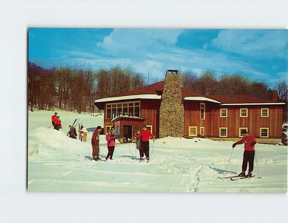 Postcard The Ski Lodge Grossinger New York USA
