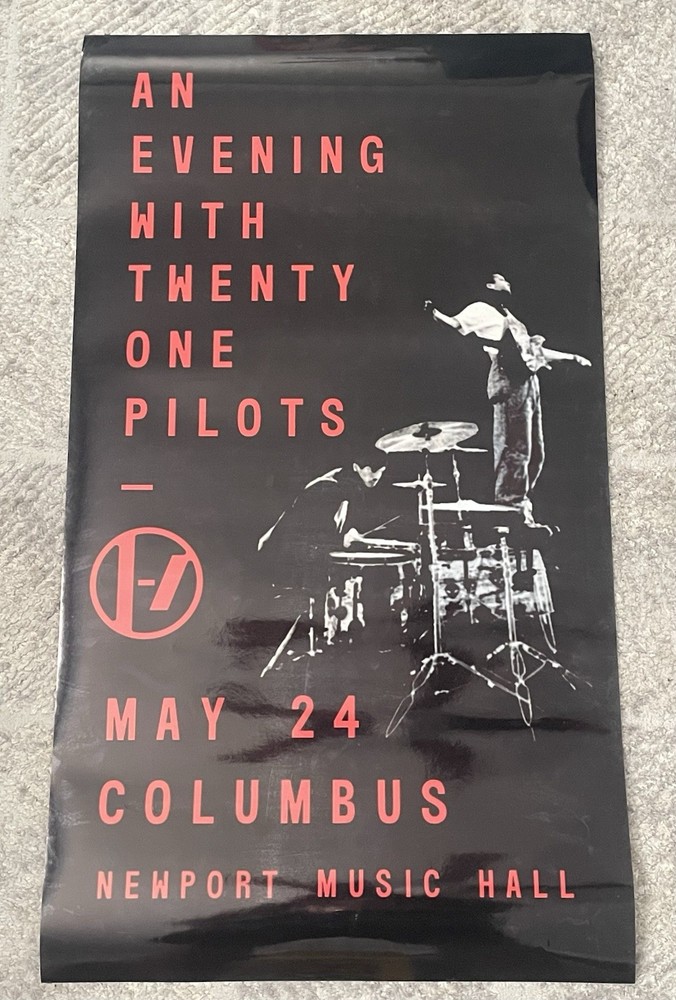 Twenty One Pilots Concert Poster May 24 Newport Music Hall Modern Gloss
