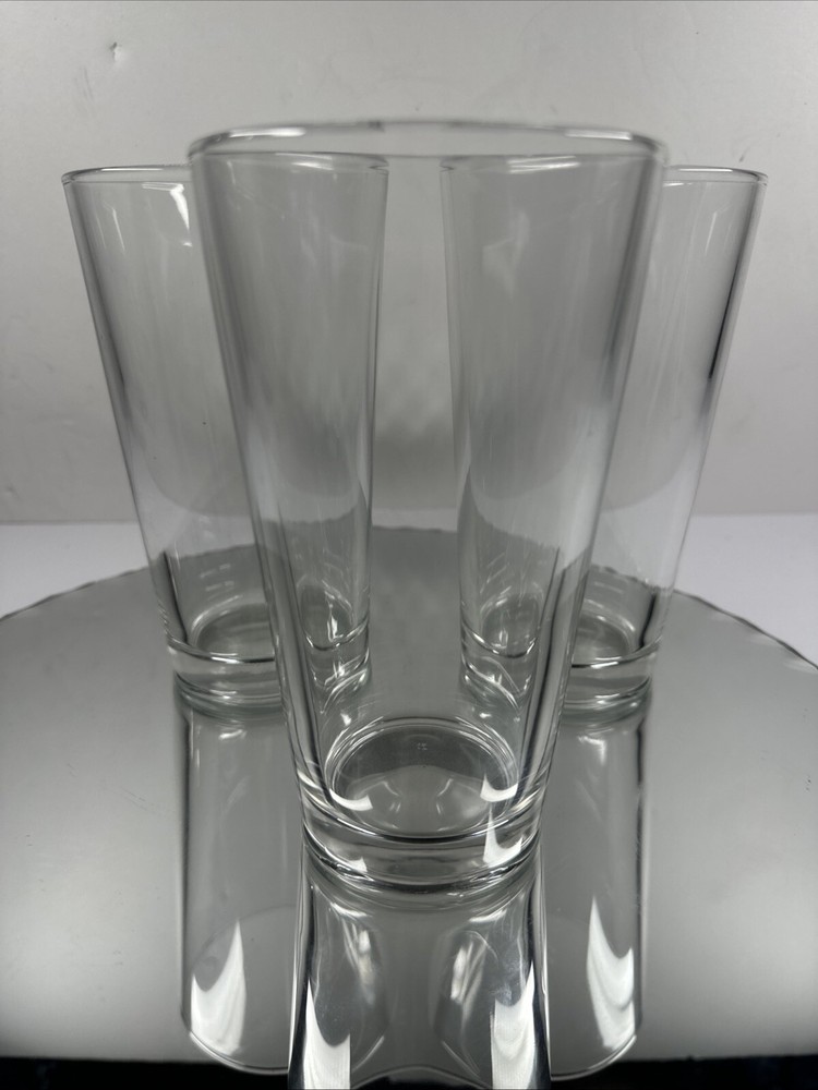 16oz Heavy Duty 6-Inch Tall Beer Cocktail Glass Set of 3