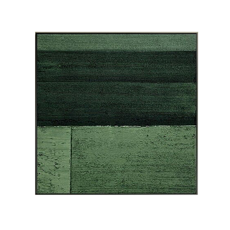 Forest Green Oil Painting Abstract Handmade Canvas Decorative Mural Unframe aaa-image