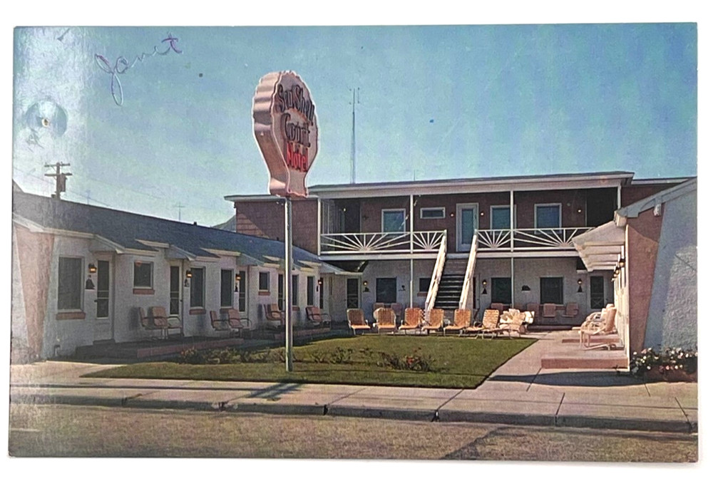Sea Shell Court Motel Postcard Wildwood NJ Rio Grande Ave VTG