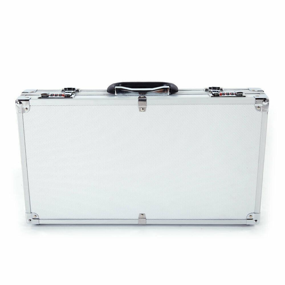 17.7-inch Aluminum Digital Lock Portable Tool Box with ABS and Foam Inserts