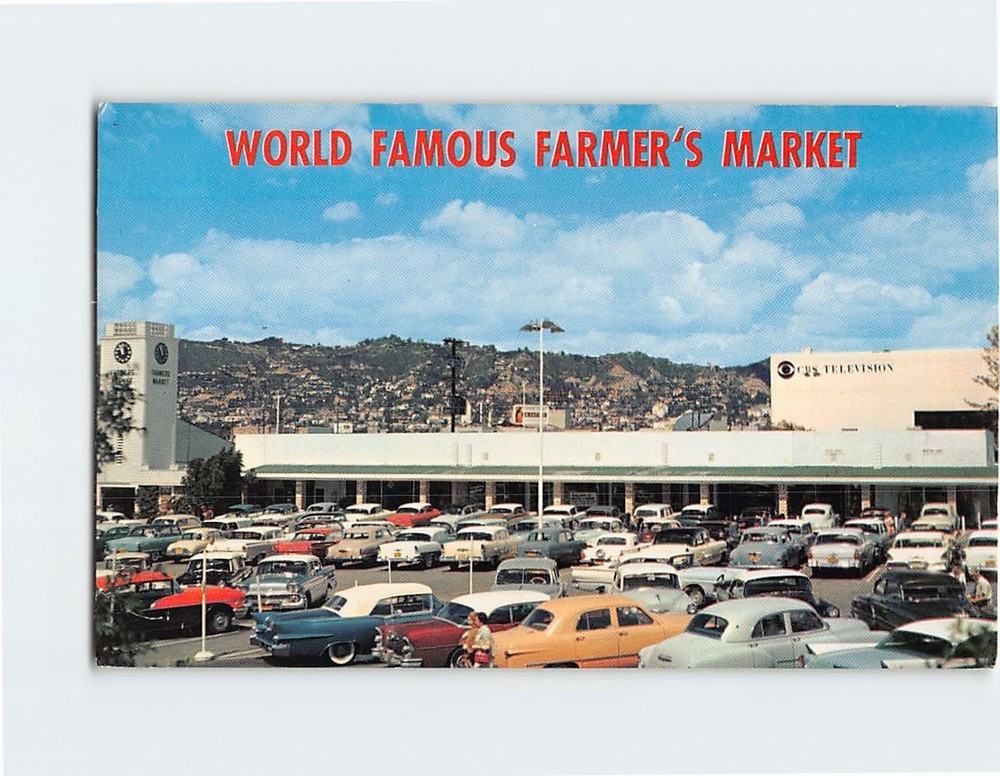 Postcard World Famous Farmers Market Los Angeles California USA