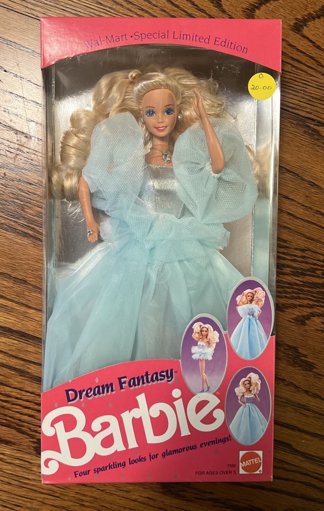 1990 Dream Fantasy Barbie Doll Walmart Special Limited Edition Mattel #7335 NRFB