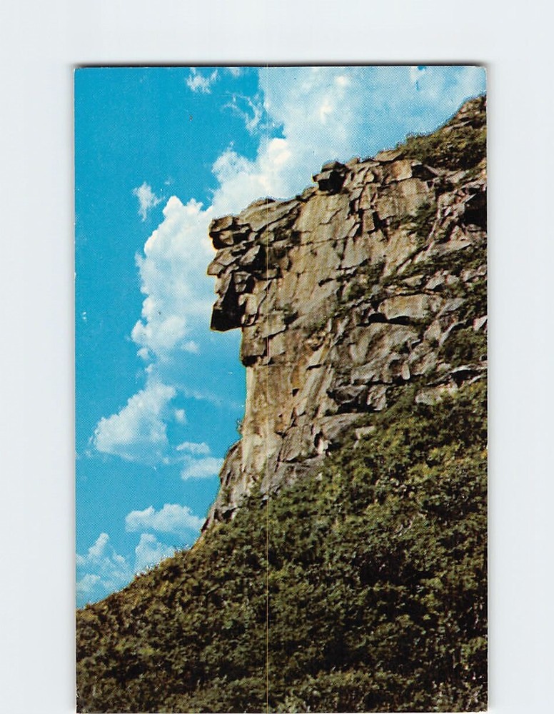 Postcard Old Man of the Mountain Franconia Notch NH