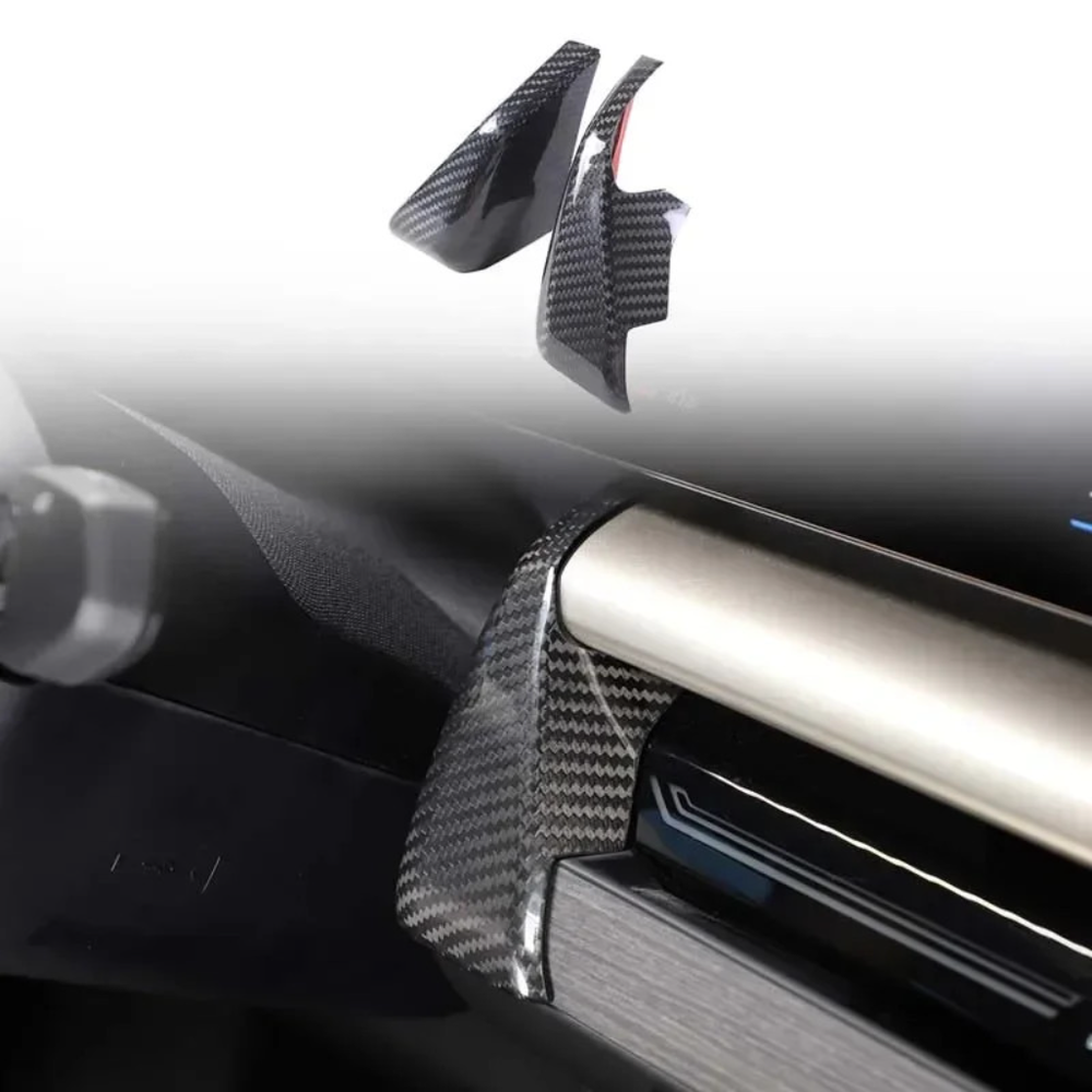 For BMW 5 Series G60 2024 Real Carbon Fiber Center Control Display Side Cover