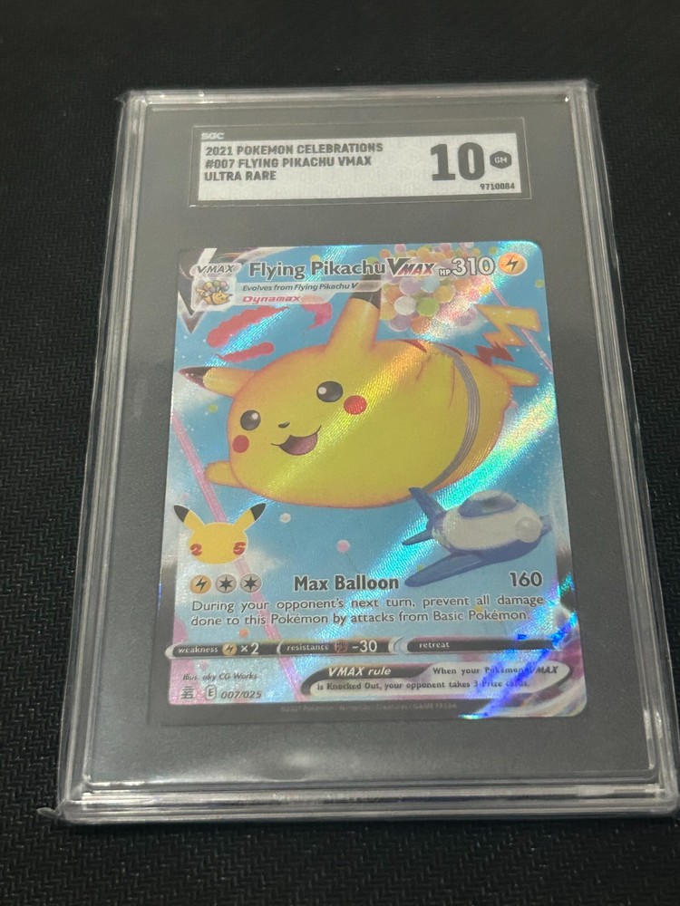 SGC 10GM 2021 Pokémon Celebrations #007 Flying Pikachu VMax Ultra Rare
