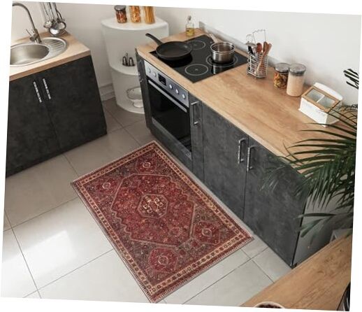 2x3 Machine Washable Non-Slip Entryway Rug Ideal for High Traffic Areas