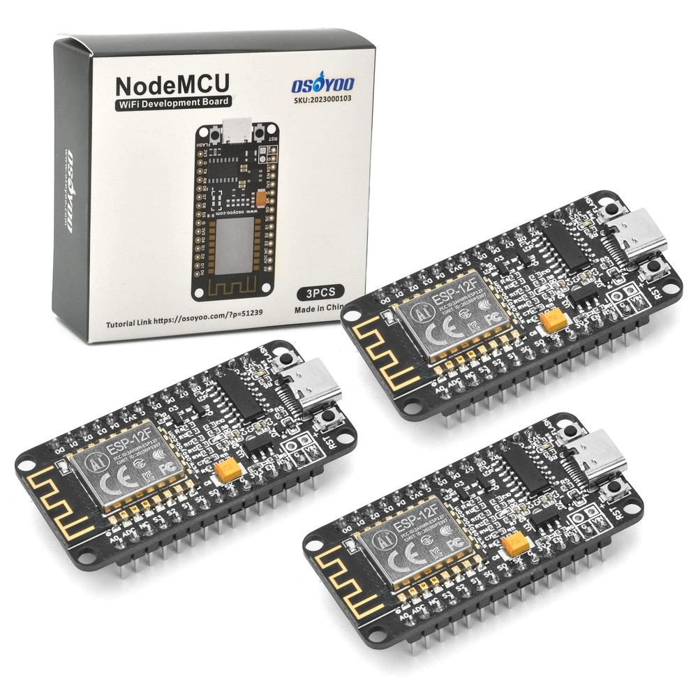 3Pcs/lot NodeMCU Module USB-C ESP8266 ESP-12F WiFi Development Board for Arduino