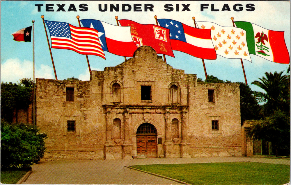 Texas Under Six Flags Alamo San Antonio TX Postcard Unposted