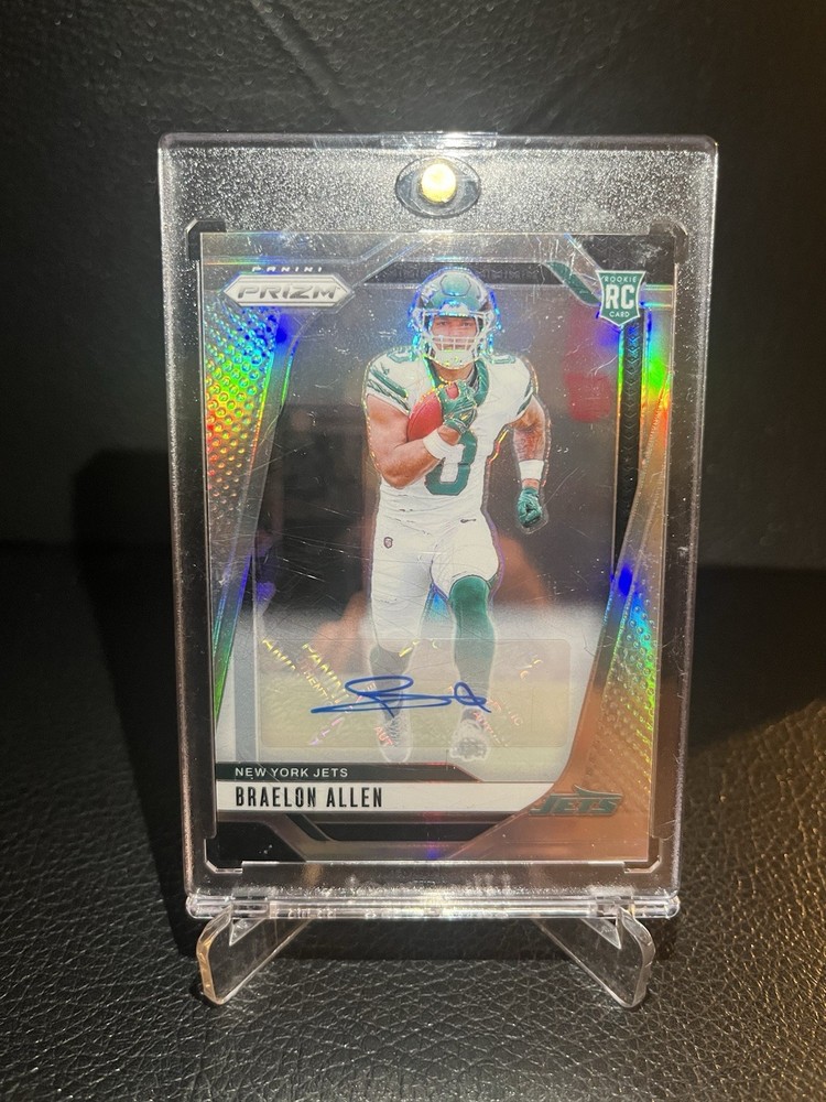 2024 Panini Prizm Braelon Allen Rookie Auto Silver Prizm New York Jets RC JP SP