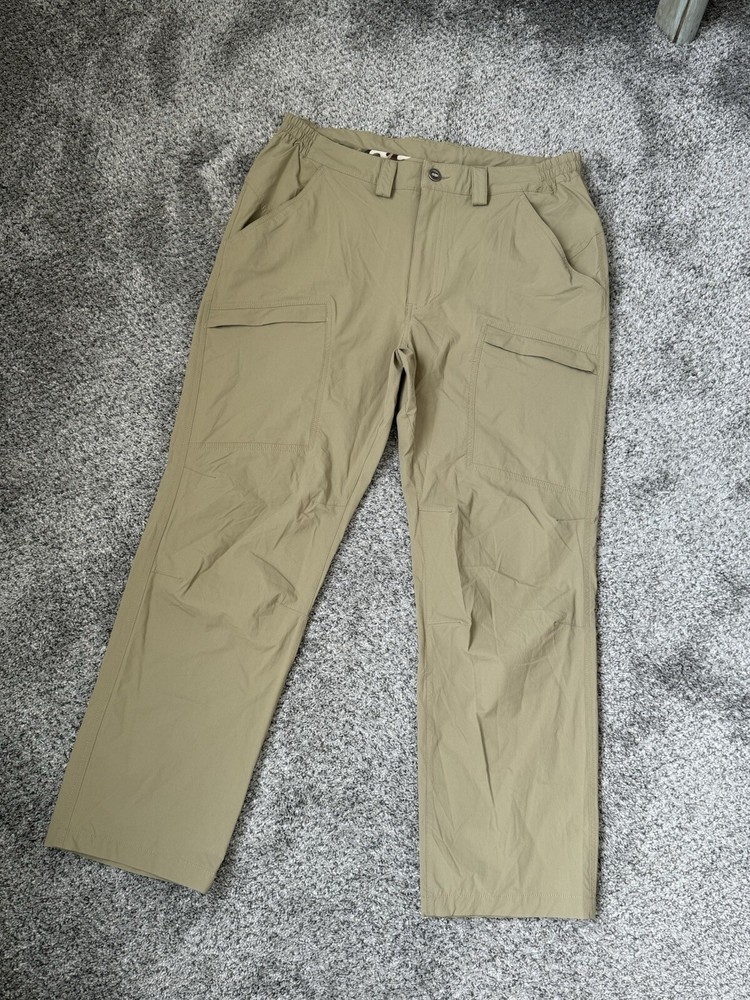 FREE SOLDIER MENS 36 x 30 KAHAKI TACTICAL PANTS OUTDOOR NYLON/SPANDEX