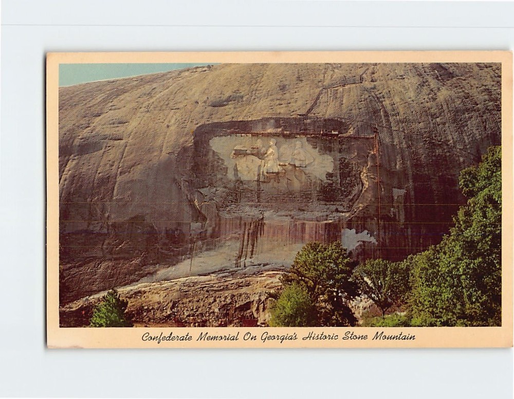 Postcard Confederate Memorial Stone Mountain Georgia USA