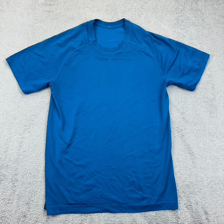 Lululemon Metal Vent Tech Men’s Running Short Sleeve T-Shirt Gym Royal Blue