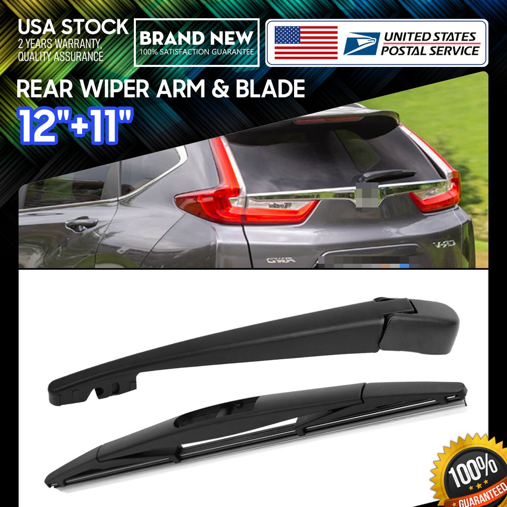 1 Set Waterproof/Durable 12''+11'' Rear Windshield Wiper Blade All Season Set