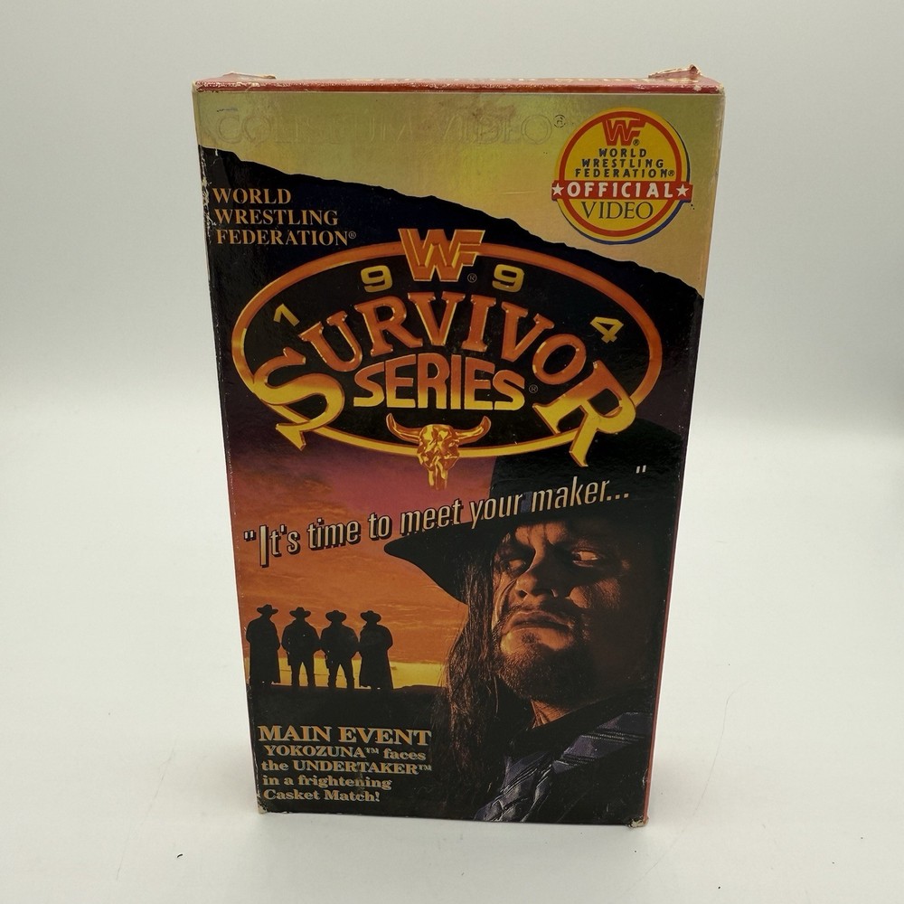 WWF Survivor Series 1994 VHS Coliseum Video Yokozuna, Undertaker WWE