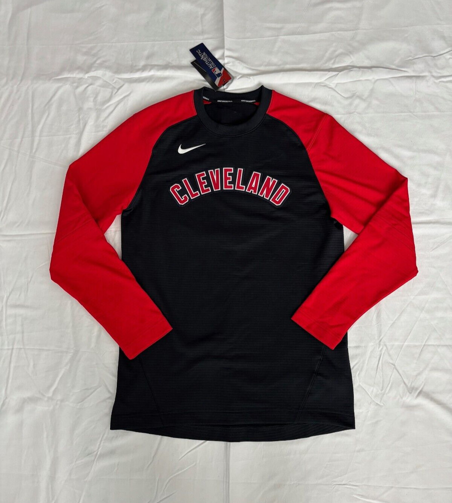 Cleveland Guardians Nike Pregame Performance Raglan Sweatshirt Size S (K27)