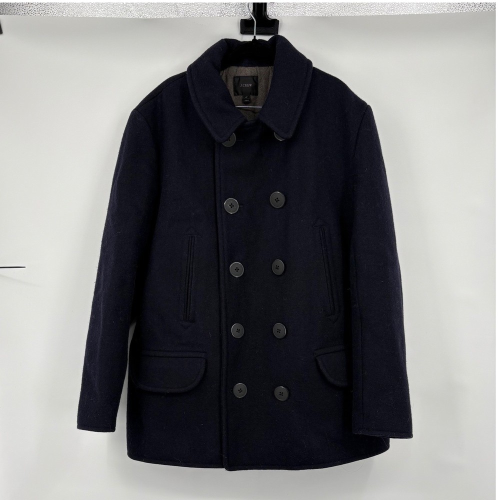 J Crew Dock peacoat with Thinsulate Blue Wool Professional Classic Mens