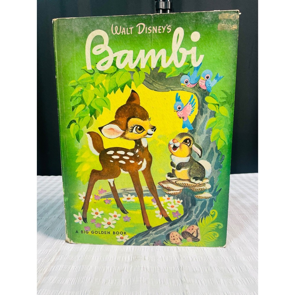 Walt Disney's Bambi A Big Golden Book Vintage Hardcover 10450 Golden Press