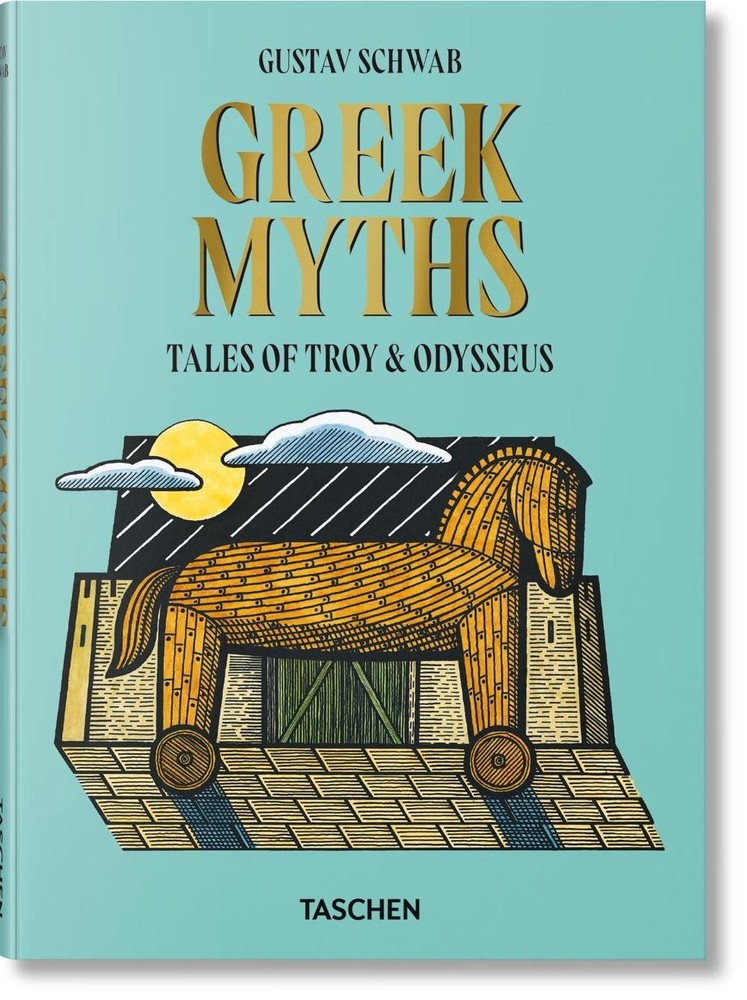 Greek Myths by Gustav Schwab Hardcover Book