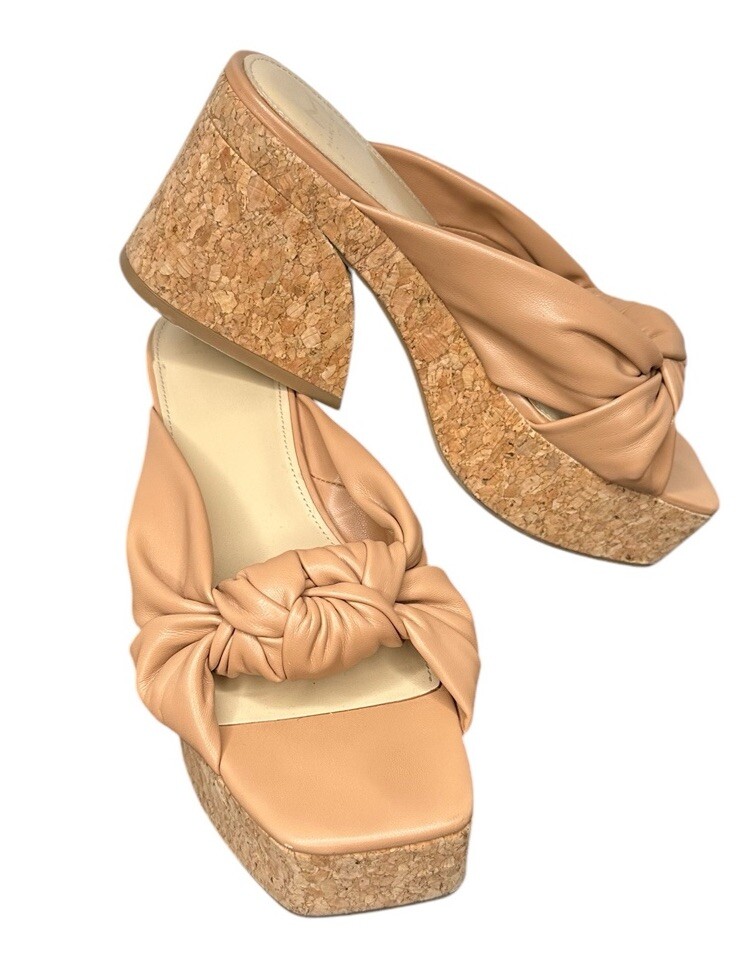 Marc Fisher Arlee Tan Platform Sandals Women’s Size 9M