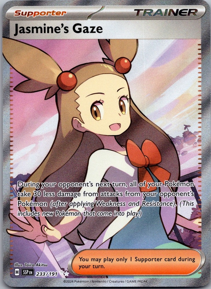 Jasmine's Gaze Holo Ultra Rare SV08: Surging Sparks 233/191 NM