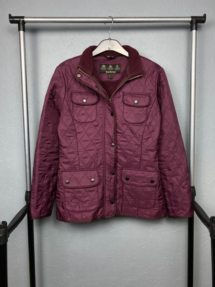 Barbour Vintage Womens Utility Quilted Jacket Size UK 10
