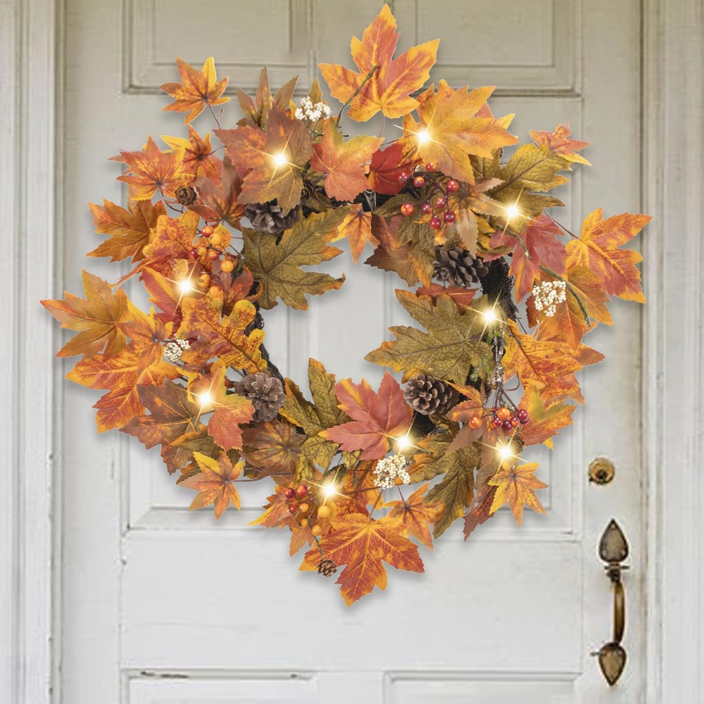 Fall Wreath - Fall Wreaths for Front Door - 24