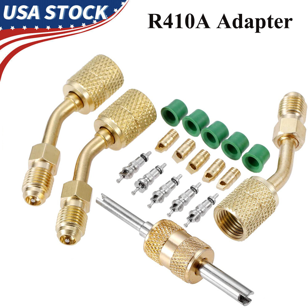 R410A 5/16 SAE Female to 1/4 SAE Male HVAC Mini Split Adapter