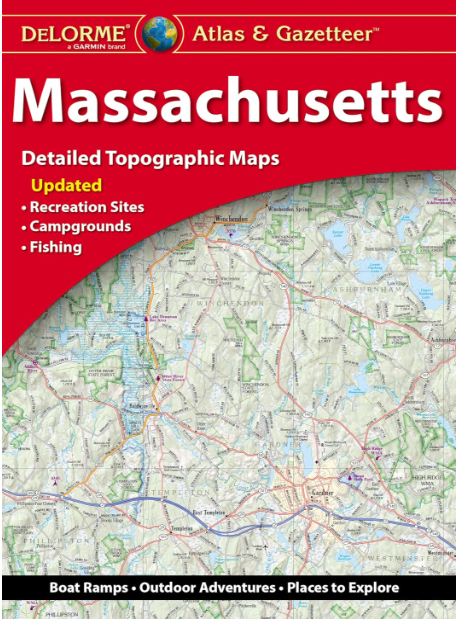 Massachusetts Atlas & Gazetteer by Garmin International (2024, Trade Paperback)