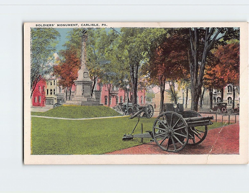 Postcard Soldier's Monument Carlisle Pennsylvania USA