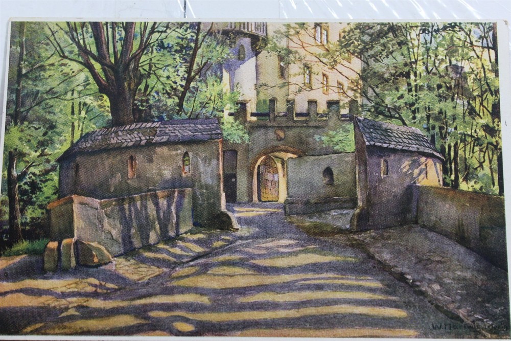 Germany Eingang Schloss Rochsburg Sachs Postcard Old Vintage Card View Standard