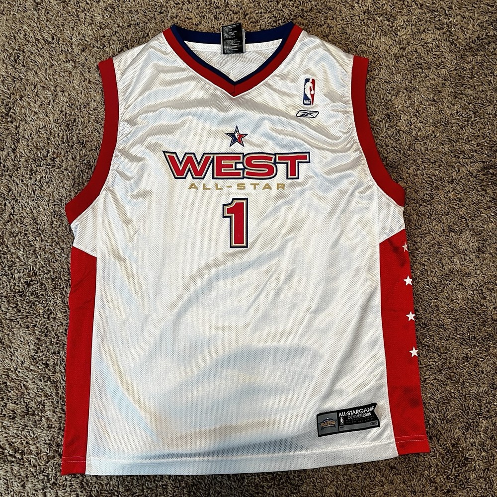 Reebok 2005 NBA West All Star Game Denver Basketball Jersey Size Youth Large