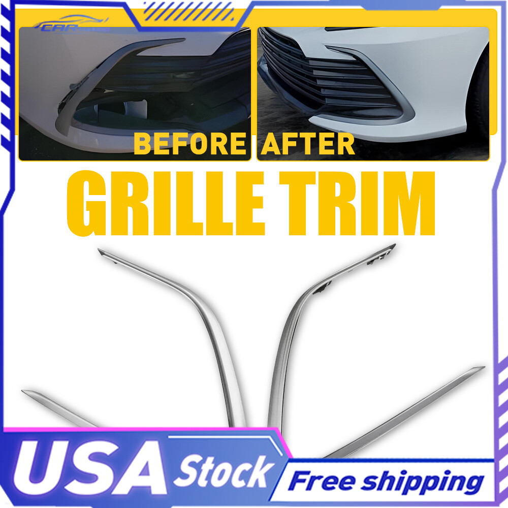 For 2021 2022 2023 Camry Toyota LE XLE Front Bumper Grille Grill Strip Trim New