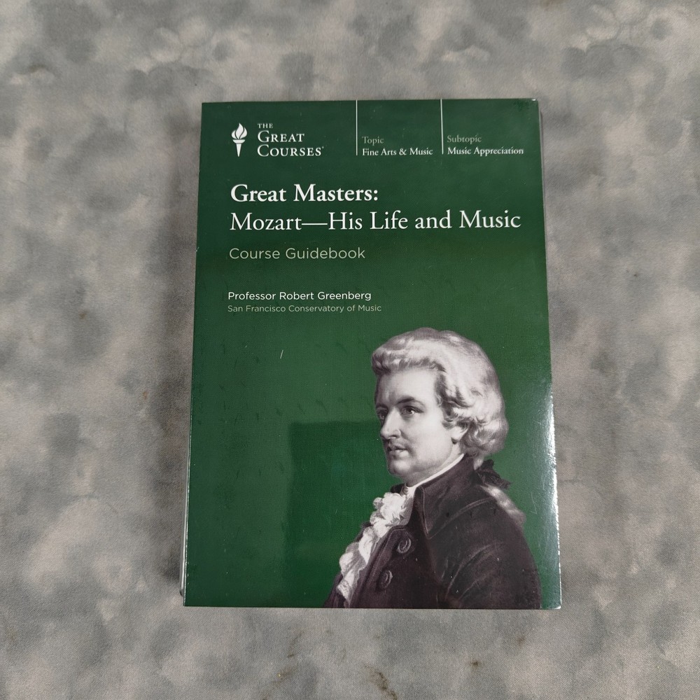 Great Courses Great Masters Mozart Life & Music 8 CD Set + Guidebk NEW SEALED