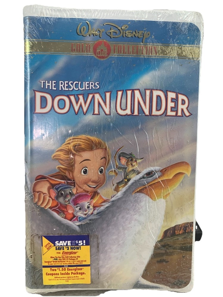 The Rescuers Down Under (VHS, 2000, Gold Collection Edition) Brand New-Sealed