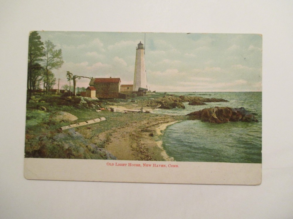New Haven Connecticut Postcard Old Light House CT