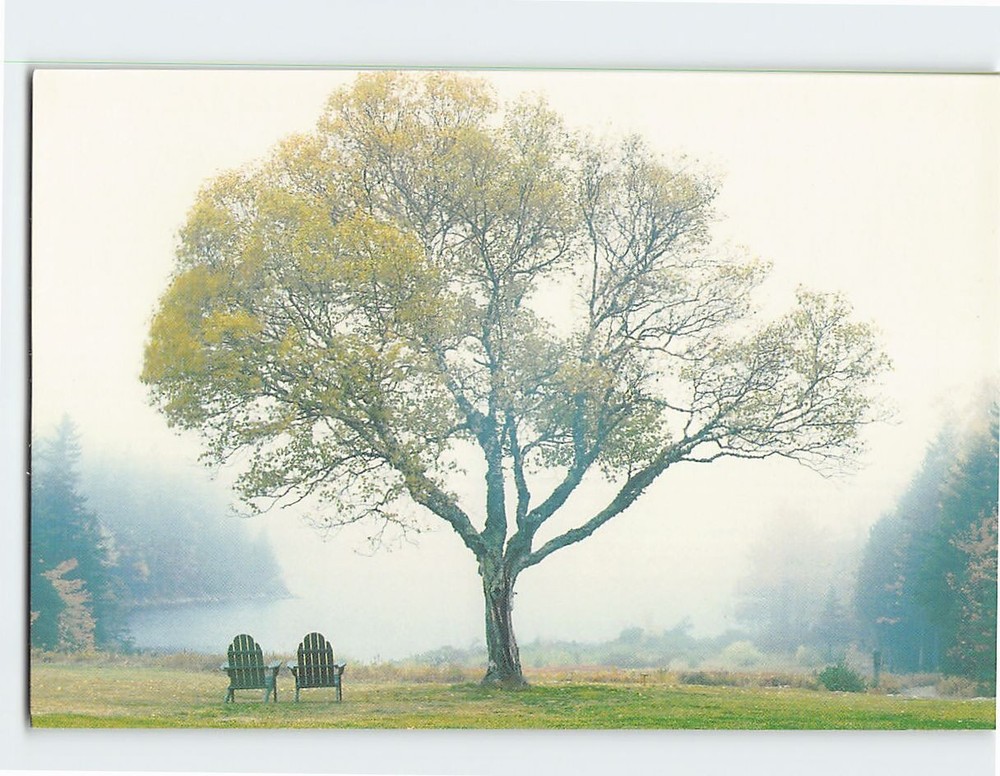 Postcard Jordan Pond Acadia National Park Maine USA-image