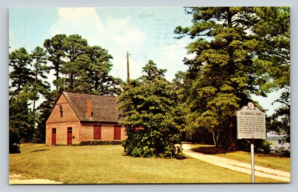 Maryland Old Green Hill Church, Now St Bartholamew's Episcopal VINTAGE Postcard