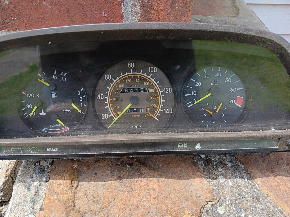 86-91 MERCEDES BENZ W126 420SEL 560SEL SPEEDOMETER INSTRUMENT GAUGE CLUSTER 116K