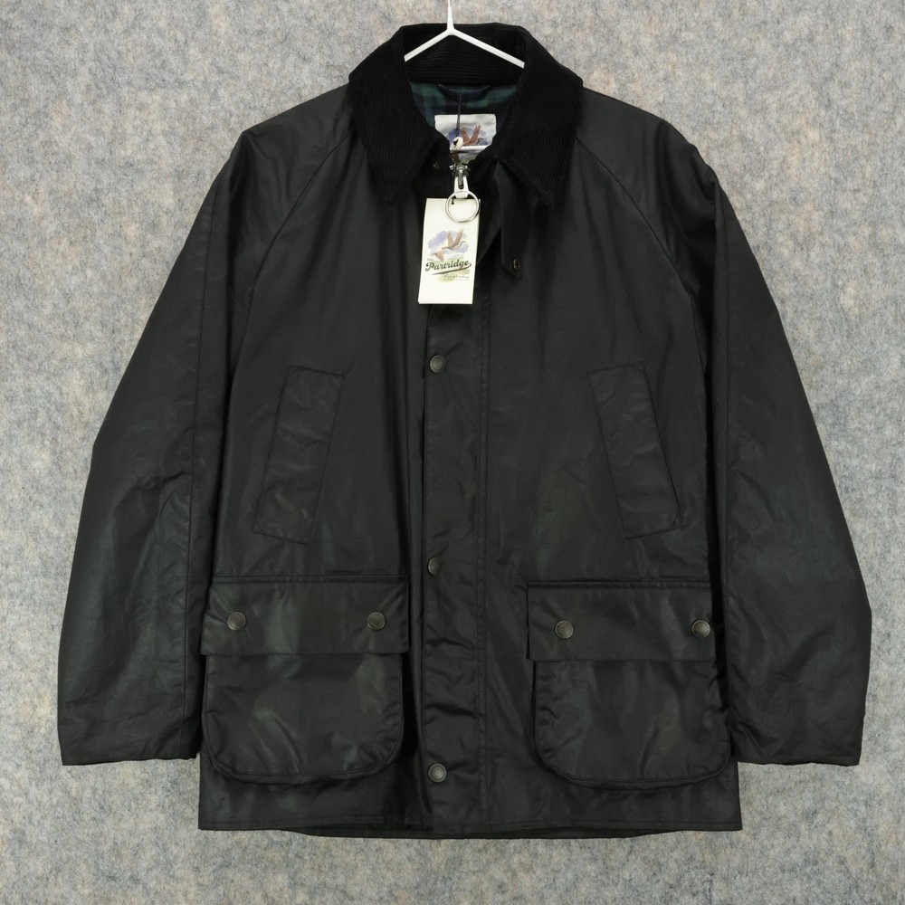 John Partridge Landowner Black Ecowax Waxed Cotton Jacket Medium Made In England