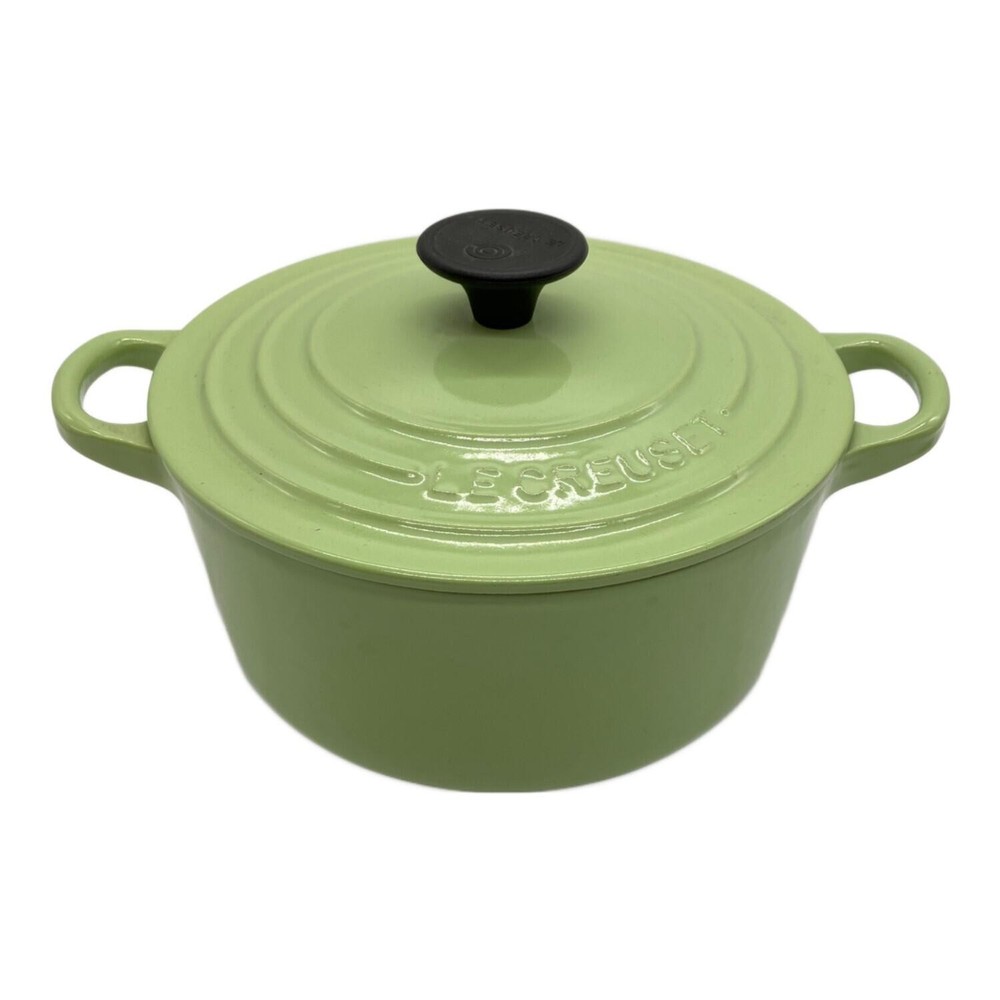 Le Creuset Cocotte Ronde 18cm 7 inch 2qt Pistachio Green Enamel Cast Iron
