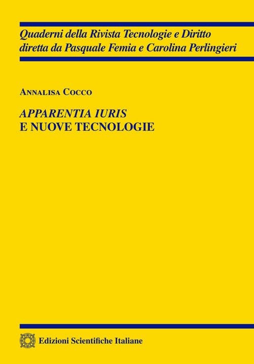 Annalisa Cocco Apparentia iuris e nuove tecnologie (Paperback)