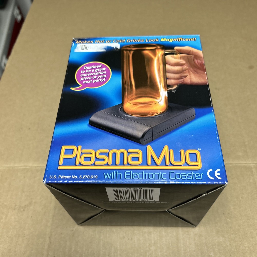 Vintage Plasma Mug And Electronic Coaster 