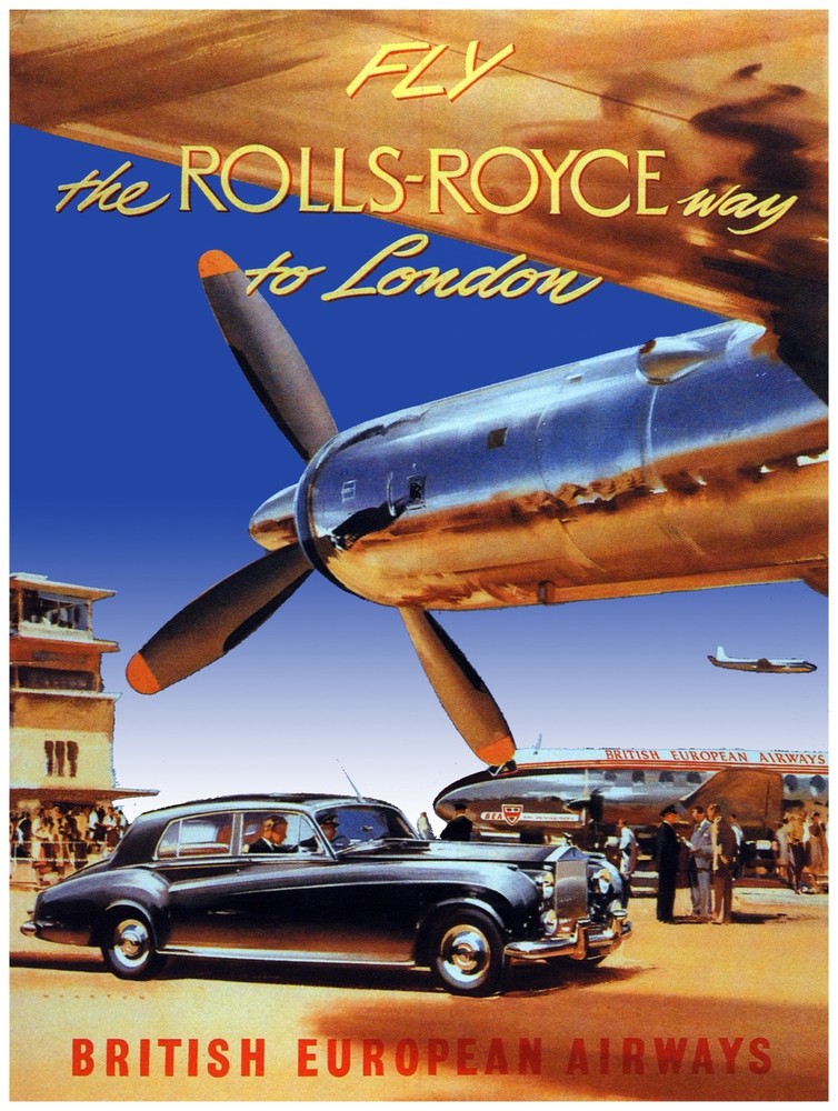 British Decor Travel POSTER.London.Aviation Art.bedRoom Interior design.646