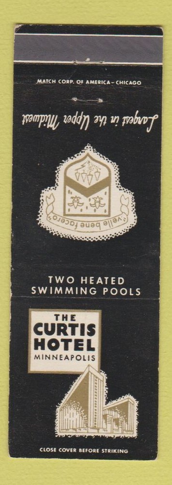 Matchbook Cover - Curtis Hotel Minneapolis MN