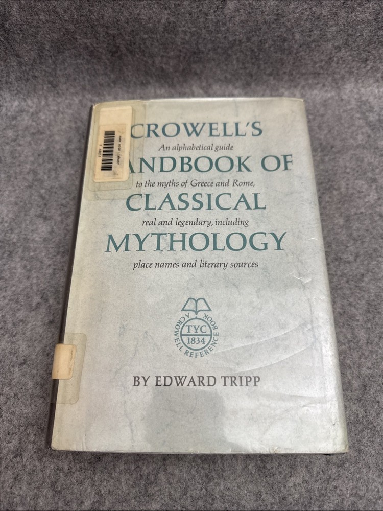 Crowell's Handbook of Classical Mythology Hardcover Edward Tripp