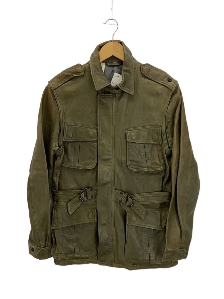 N.Hoolywood Leather Jacket/Leather Blouson/38/Sheep Leather/Khaki/102-Lt01/Belt